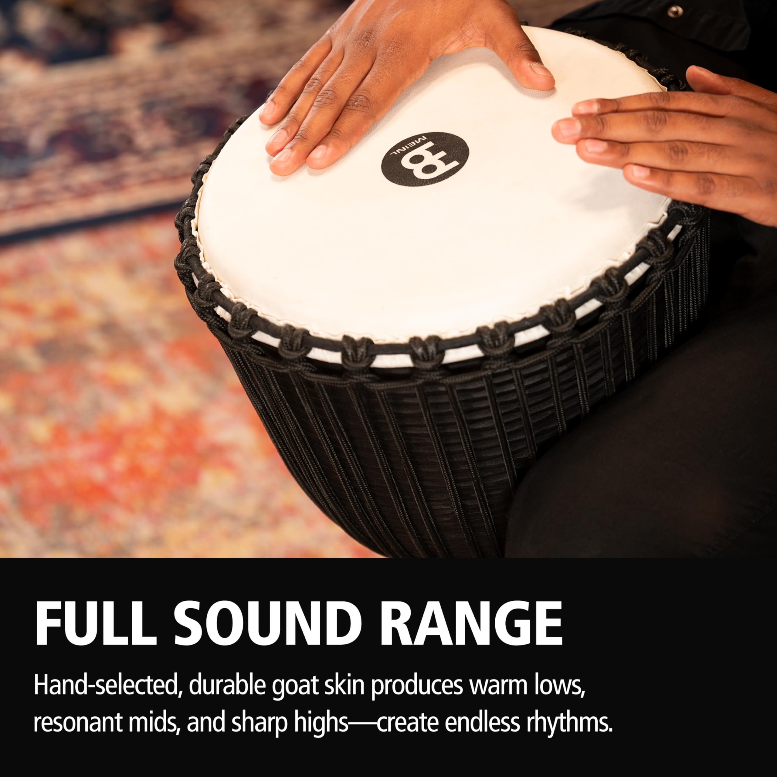 Meinl Djembe 　マイネル　ジャンベ Amazon.co.jp: MEINL Percussion マイネル ジャンベ Black River